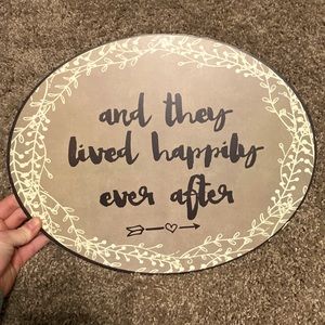 Metal Wedding Sign